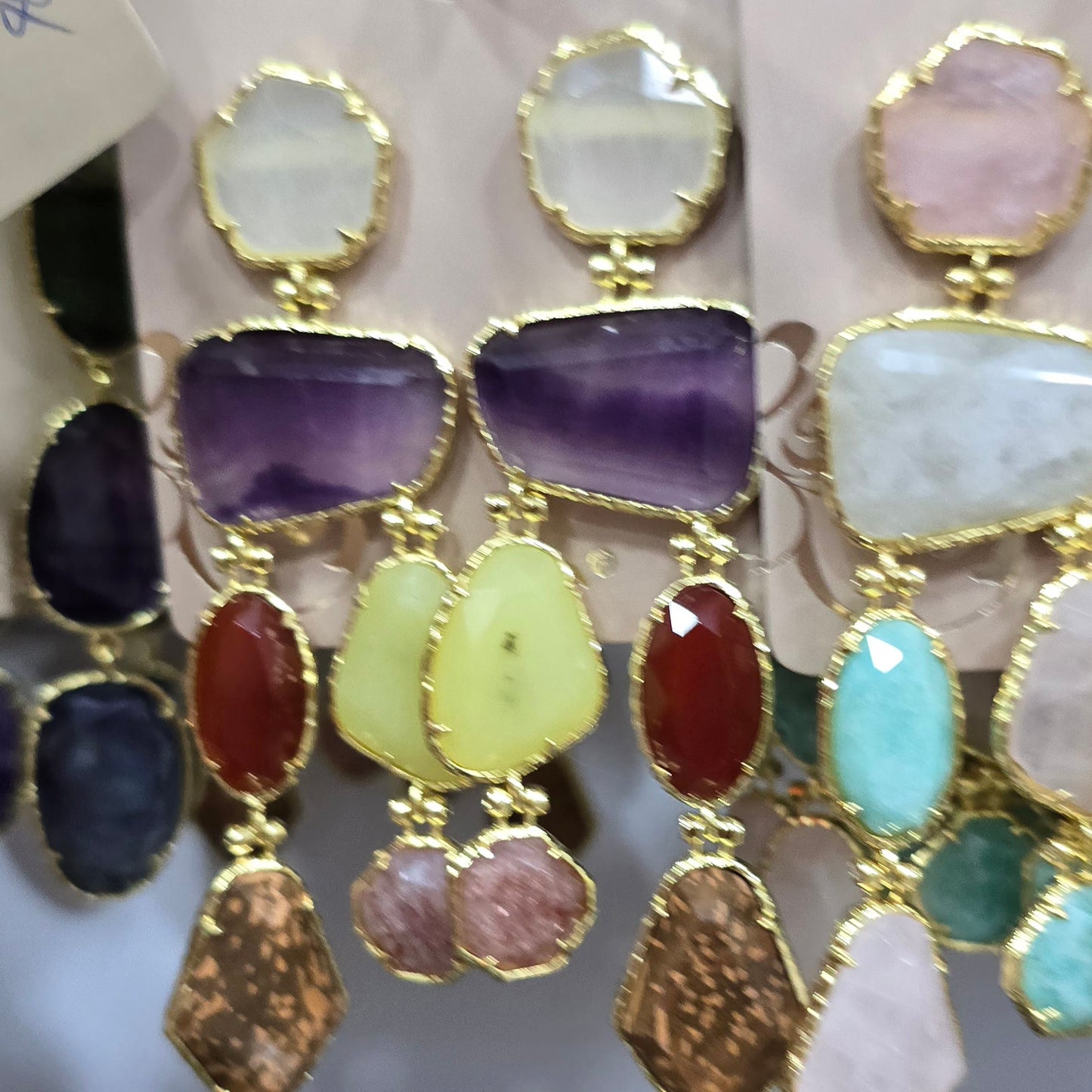 Boucle d'oreilles HABAHA Pierres naturelles part 2