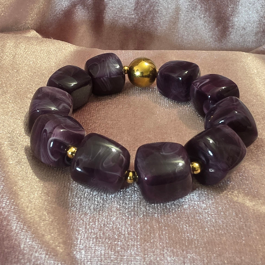 Bracelet cube violet
