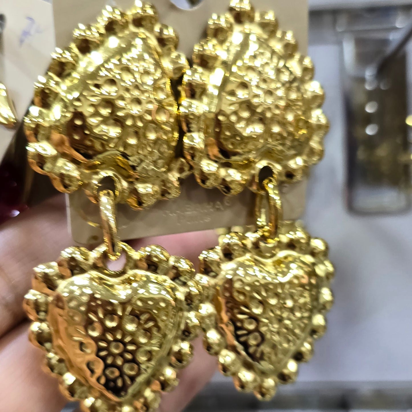 BOUCLES D'OREILLES HABAHA PARIS ACIER