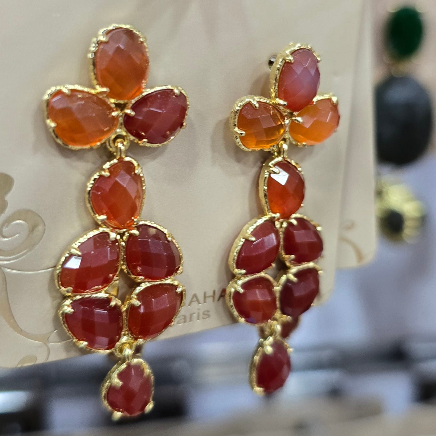 Boucle d'oreilles HABAHA Pierres naturelles part 2