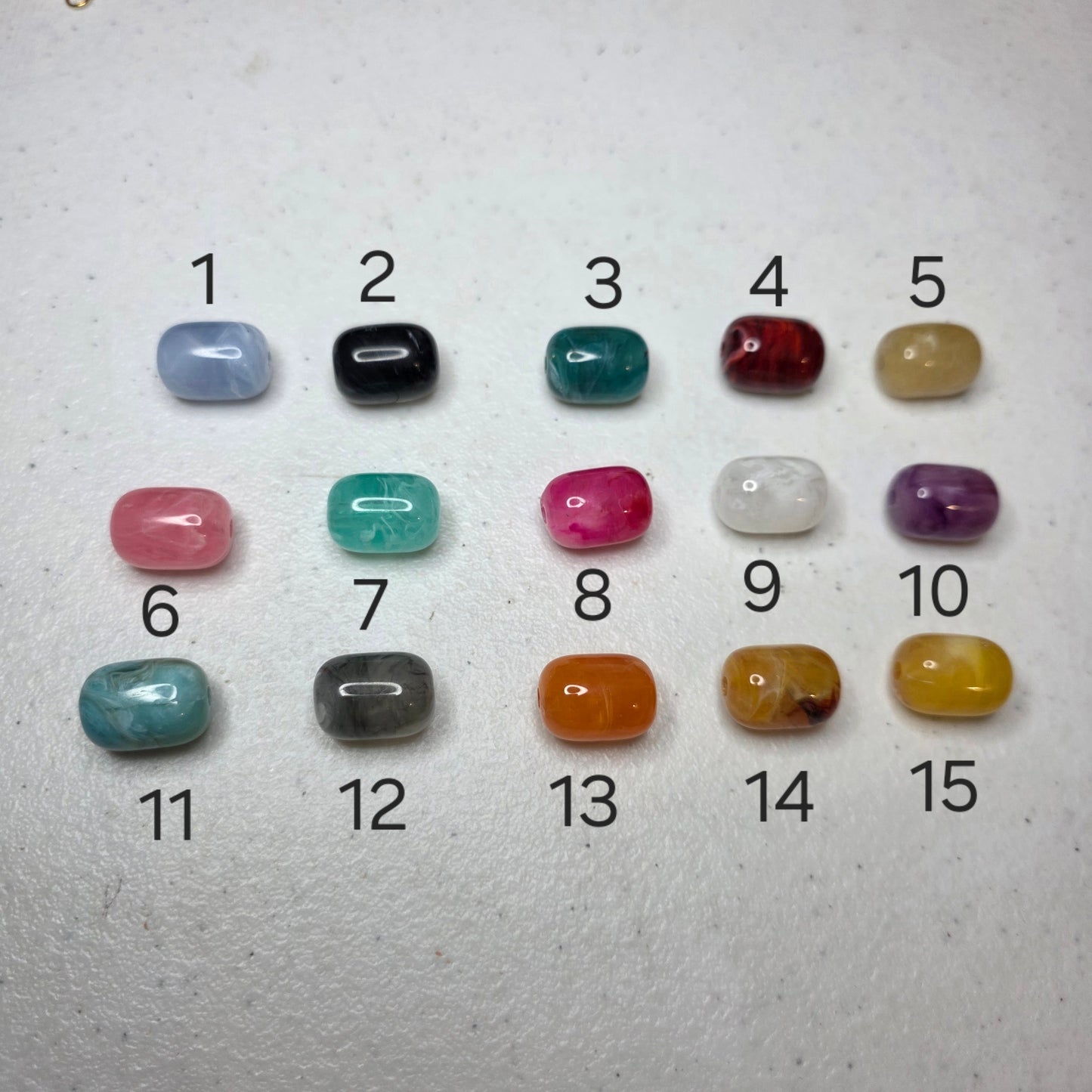 Perles cylindre collier interchangeable