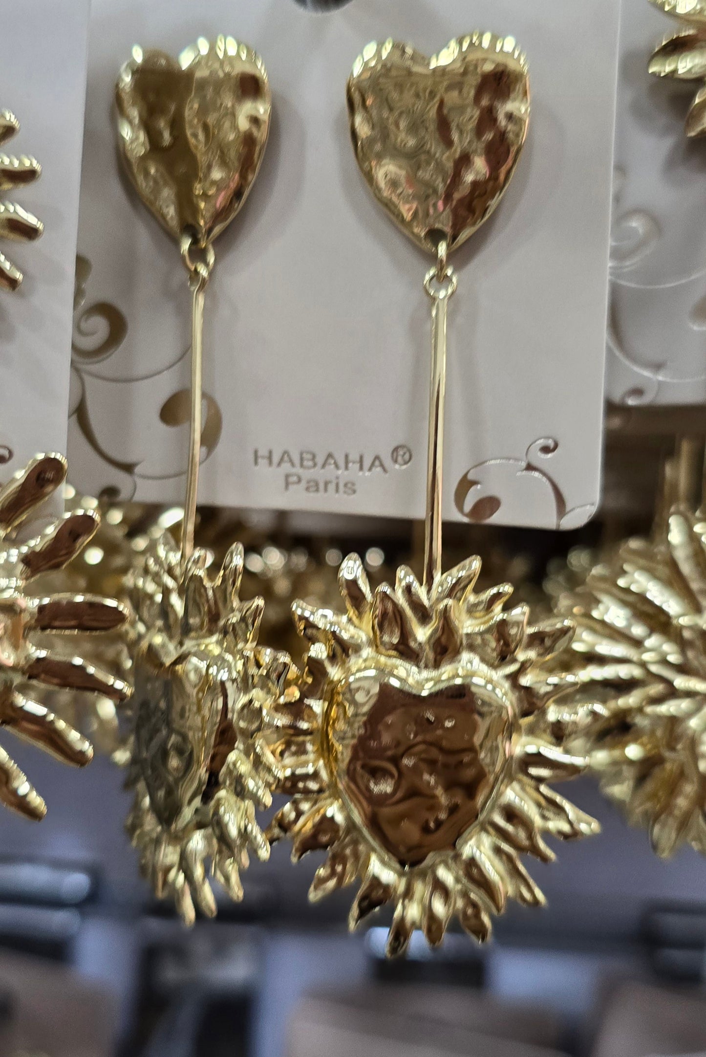 BOUCLES D'OREILLES HABAHA PARIS ACIER
