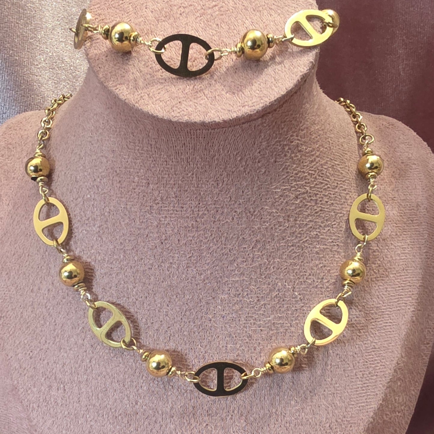Duo maille marine bille