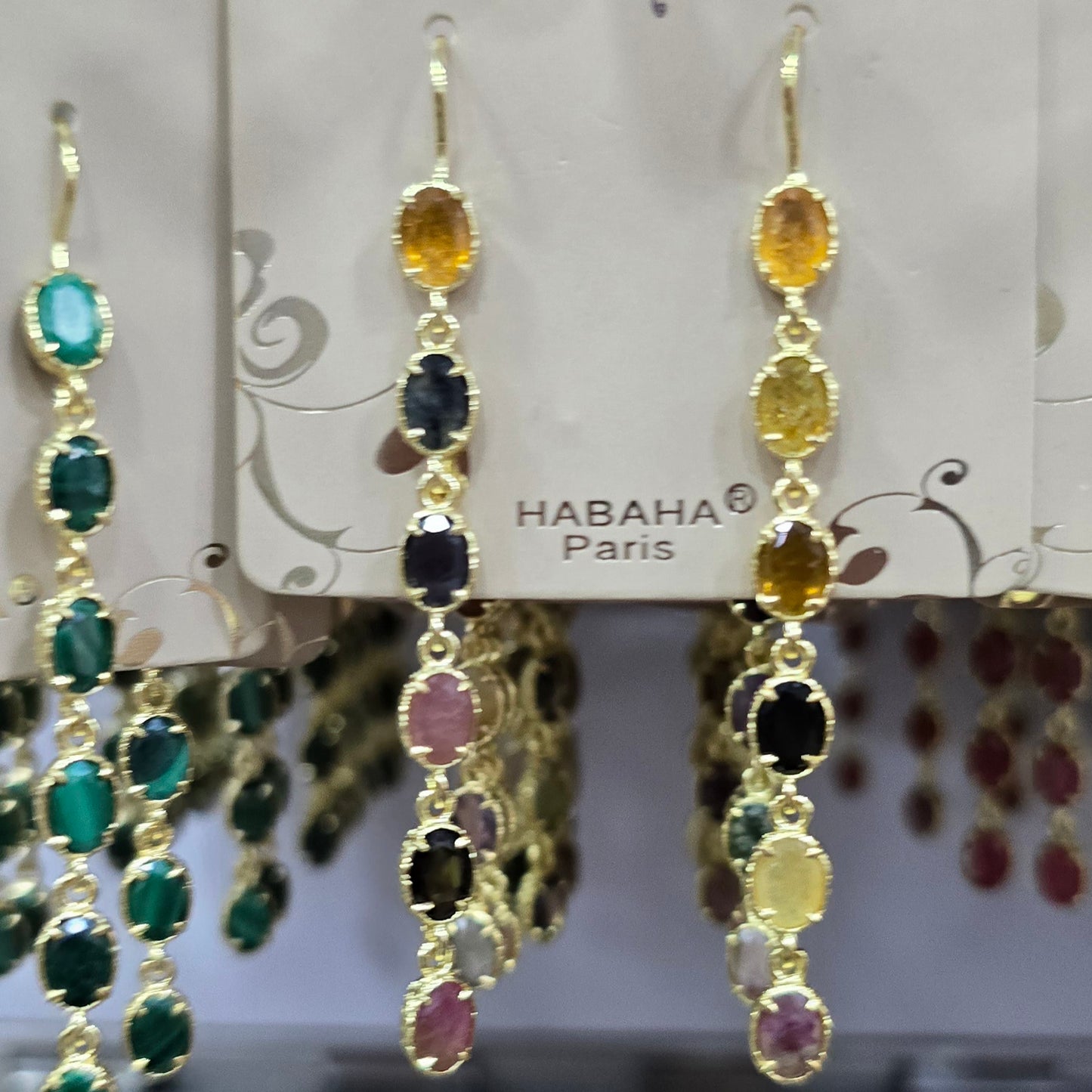 Boucle d'oreilles HABAHA Pierres naturelles part 2
