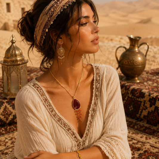 Collier liyana cornaline