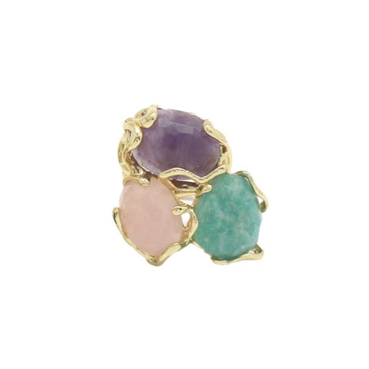 Bague Habaha zigzag 3 couleurs