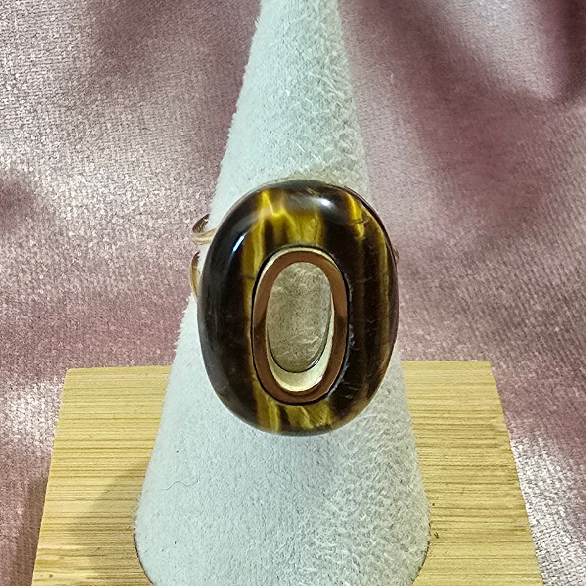 Bague donut oeil de tigre