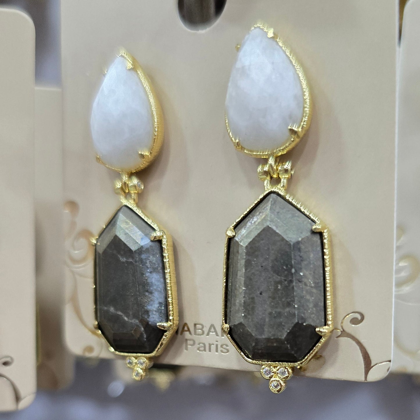 Boucle d'oreilles HABAHA Pierres naturelles part 2