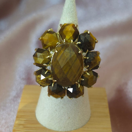 Bague versaille oeil de tigre