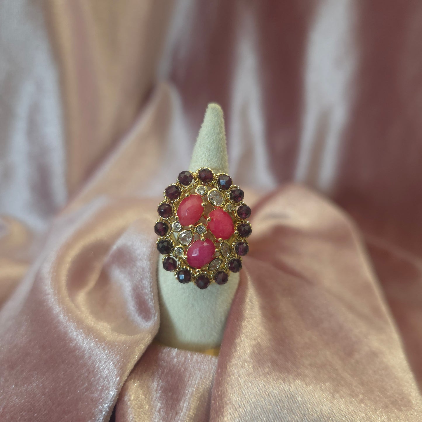 Bague Jade Rouge