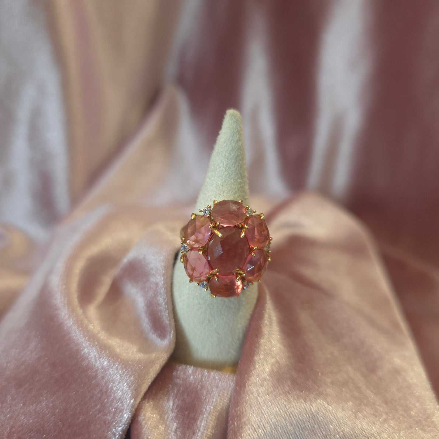 Bague mini fleur Framboise