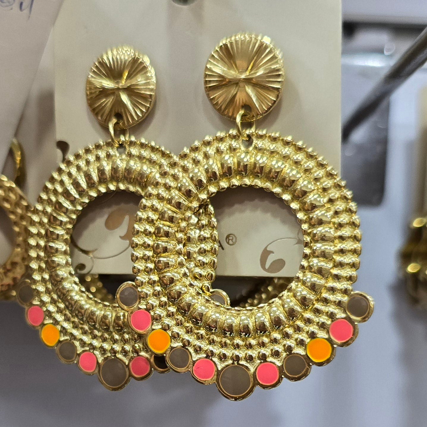 BOUCLES D'OREILLES HABAHA PARIS ACIER
