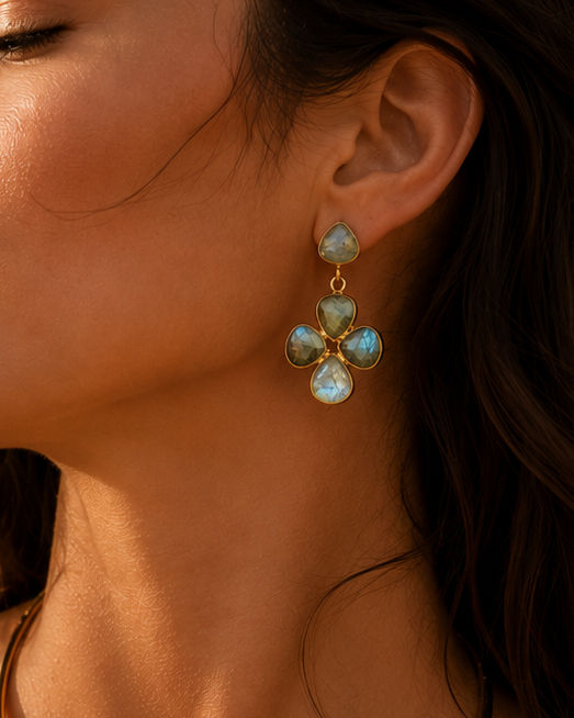 Boucles d'oreilles lys labra