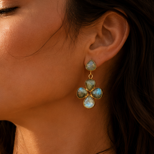 Boucles d'oreilles lys labra