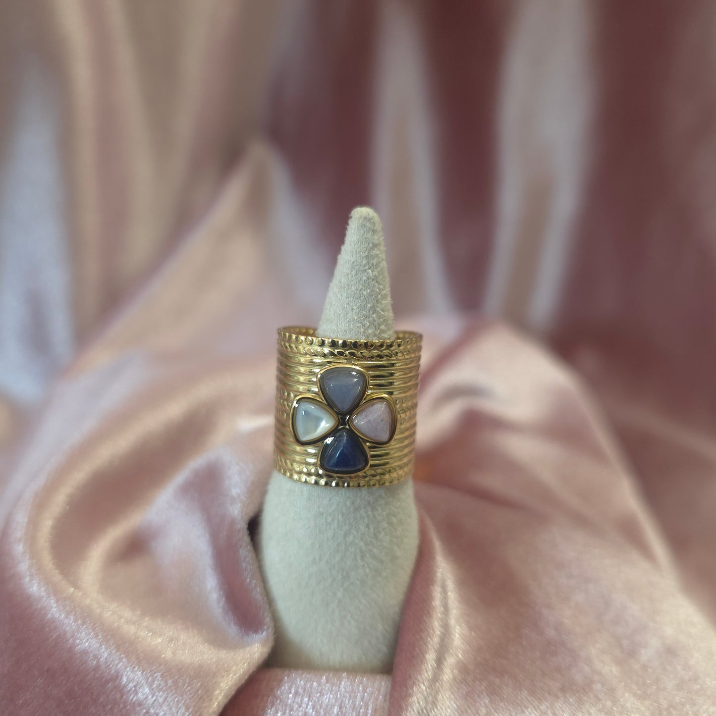Bague Fleur 4 couleurs 3
