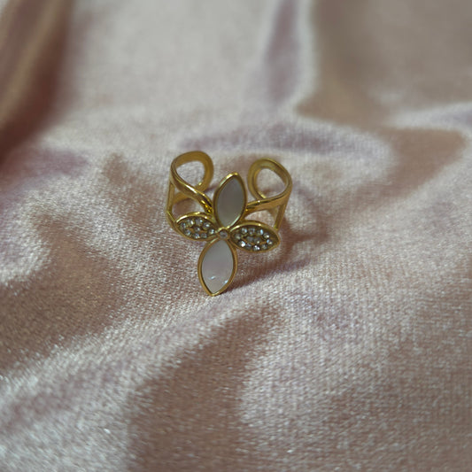 BAGUE CROISADE NACRÉ