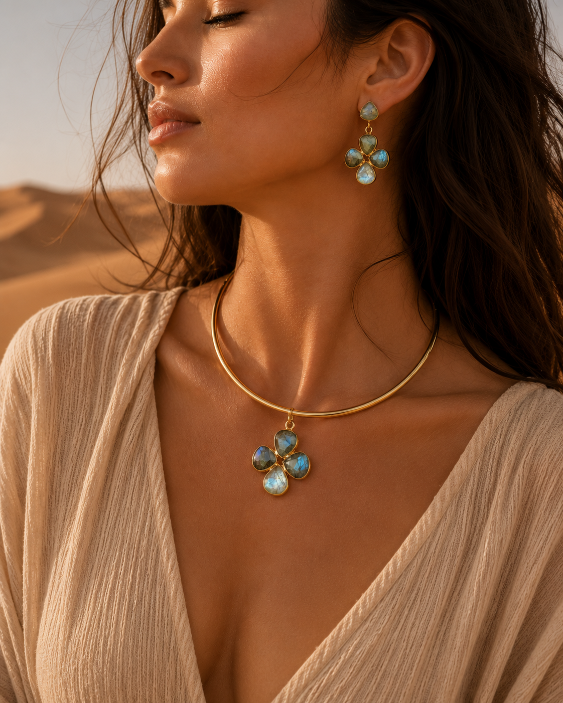 Boucles d'oreilles lys labra