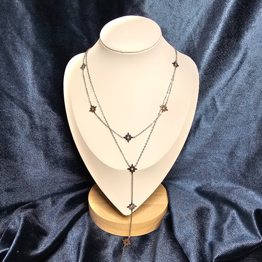 COLLIER Y ETOILÉ (Argenté)
