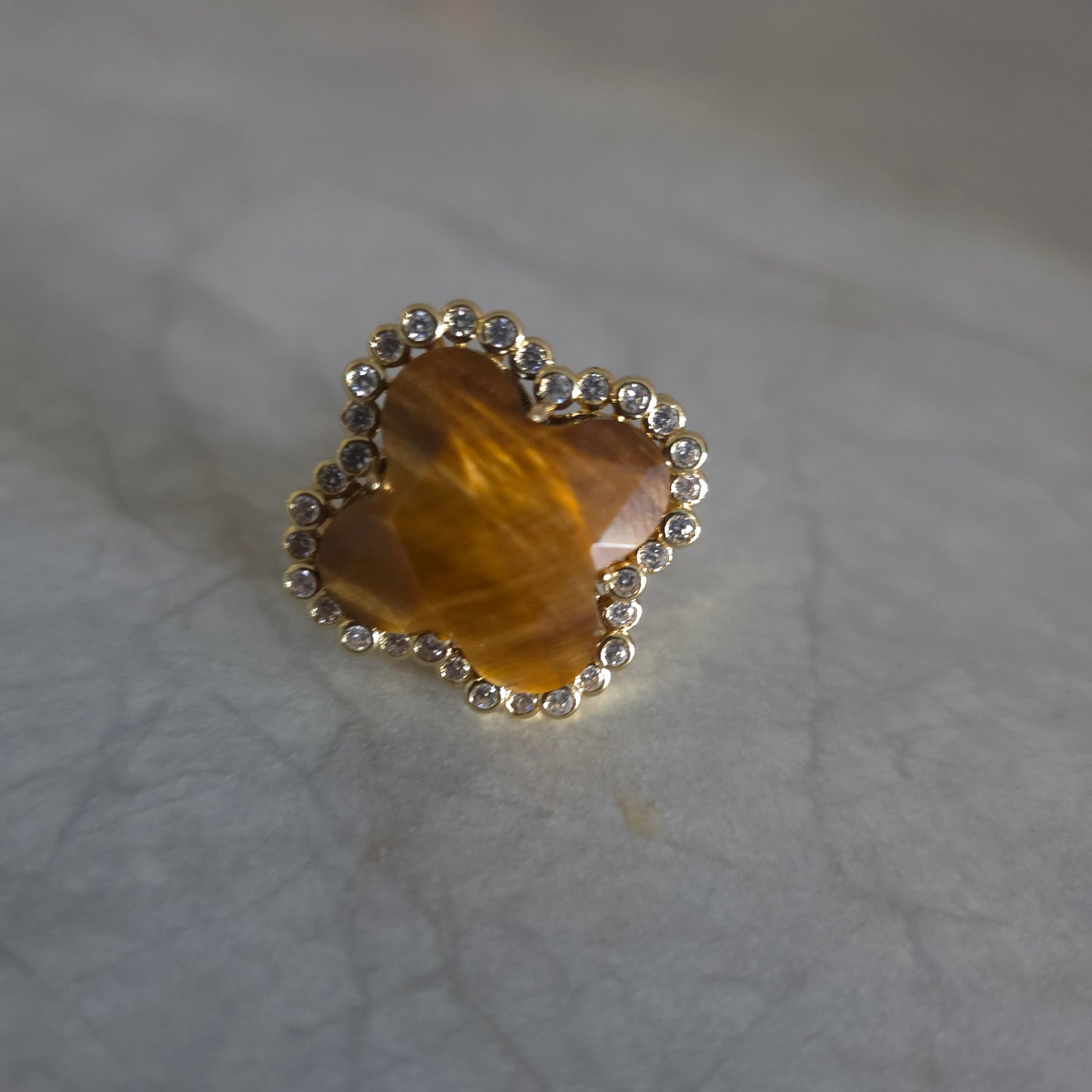 Bague treflia oeil de tigre