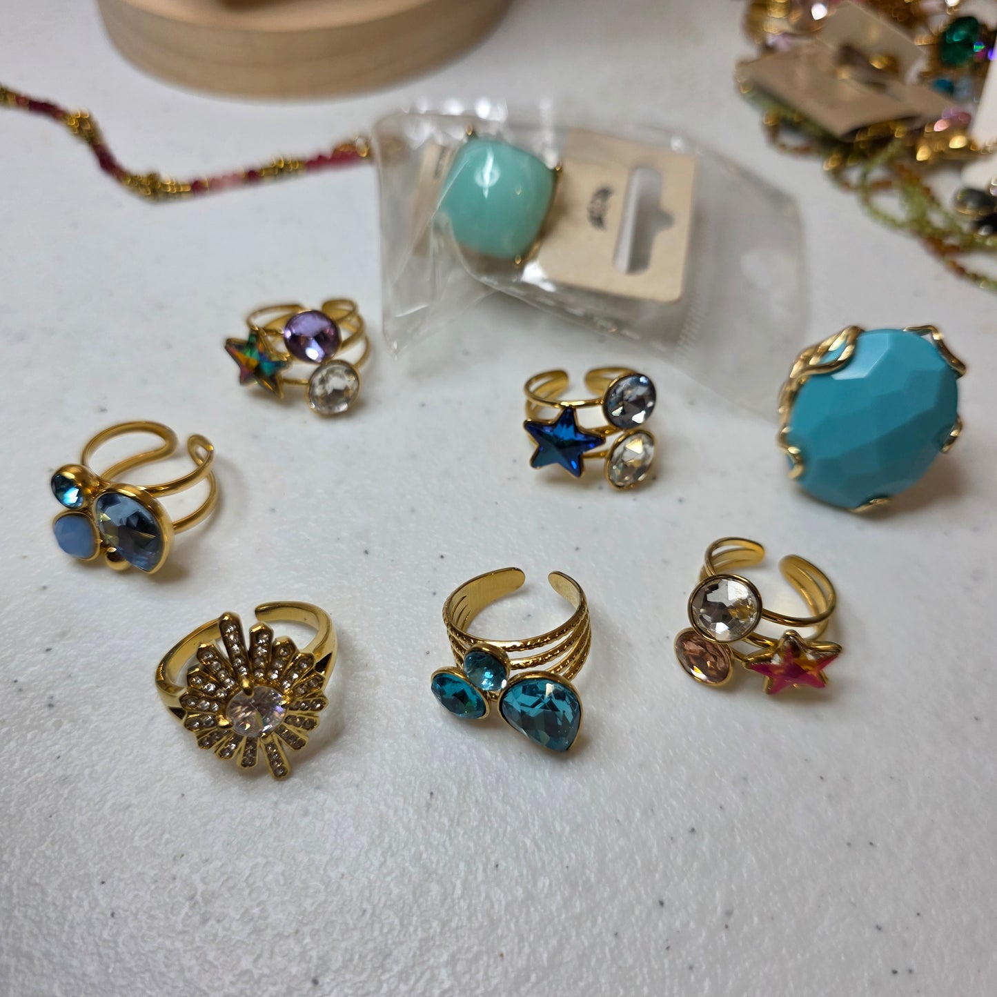 Amy vue 2 — bijoux dorés femme | Habaha Paris