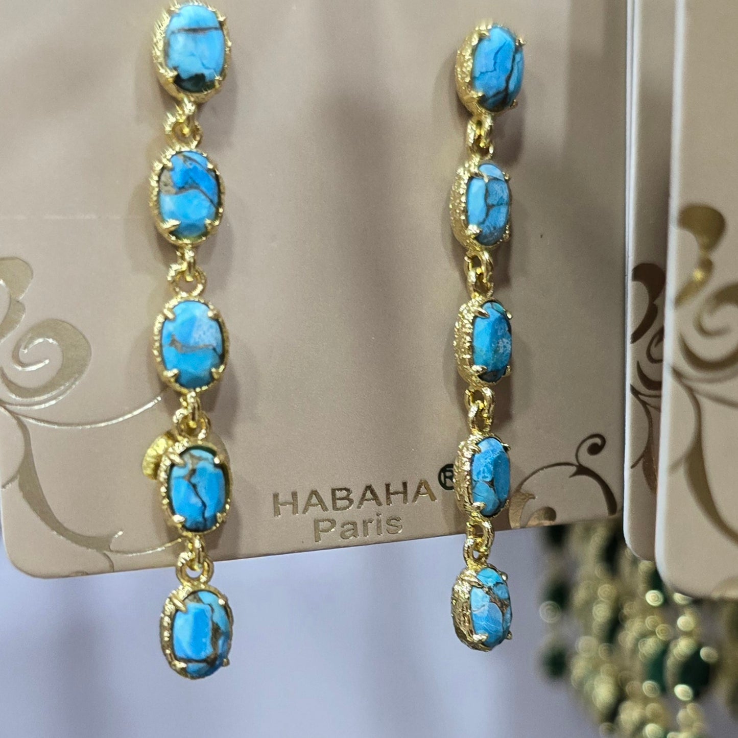Boucle d'oreilles HABAHA Pierres naturelles part 2