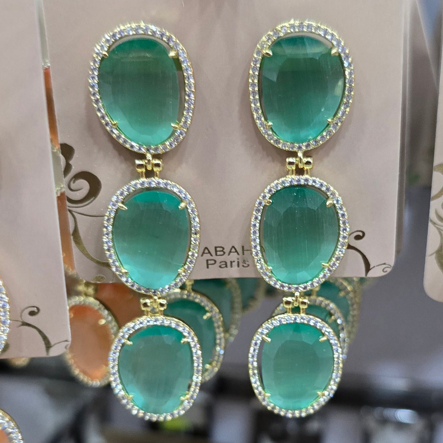 Boucle d'oreilles HABAHA Pierres naturelles part 2