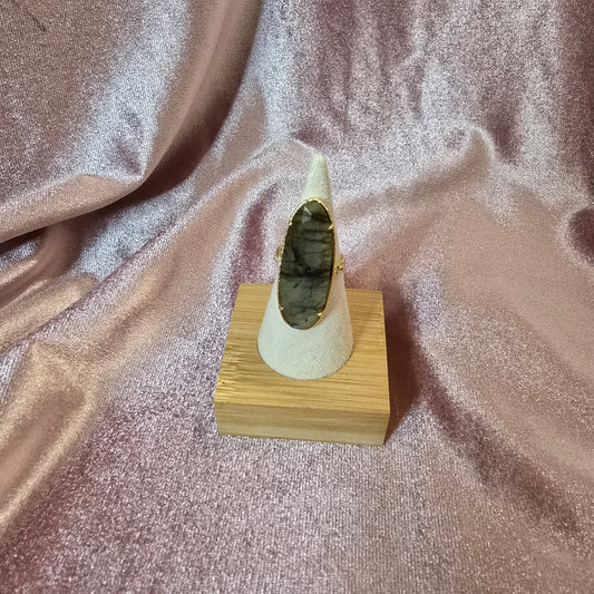 Bague longue Labradorite
