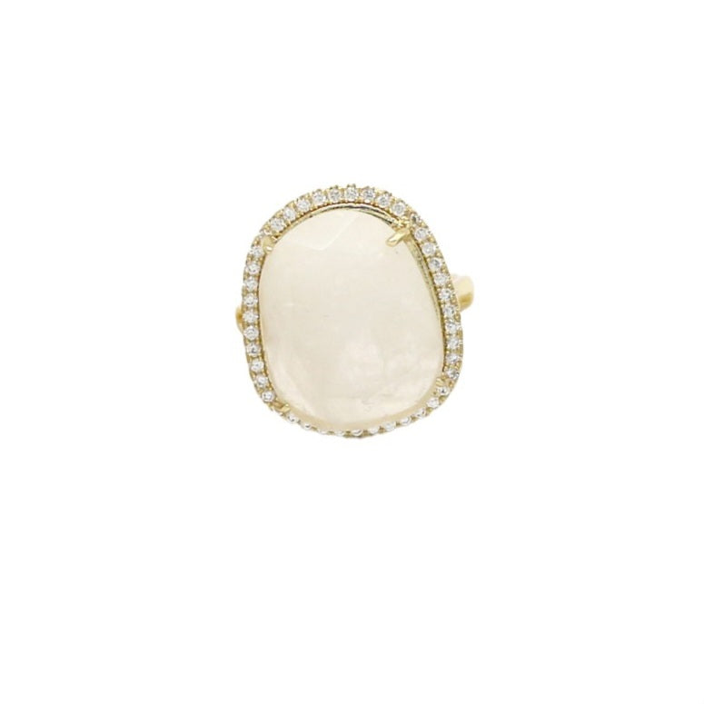 Bague Habaha strass cristal de roche