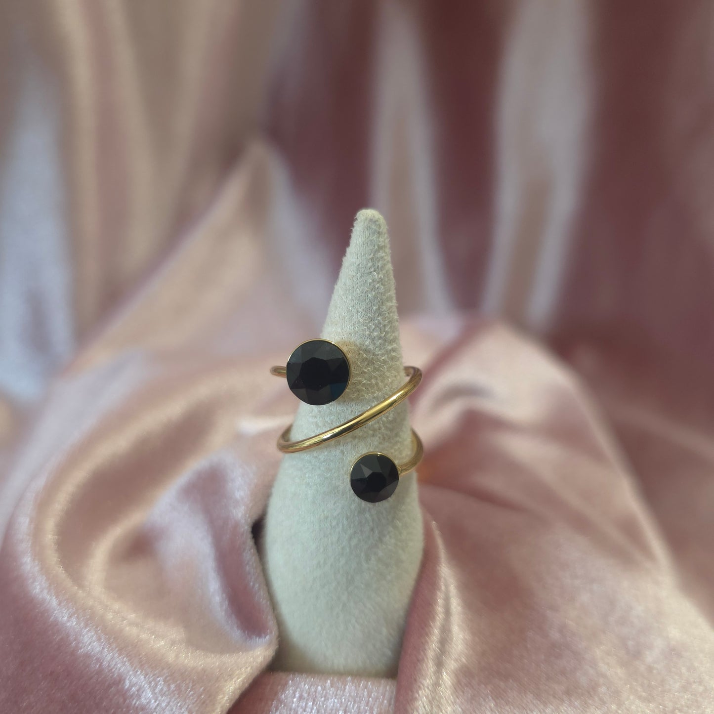 Bague cristal swarovski Noir