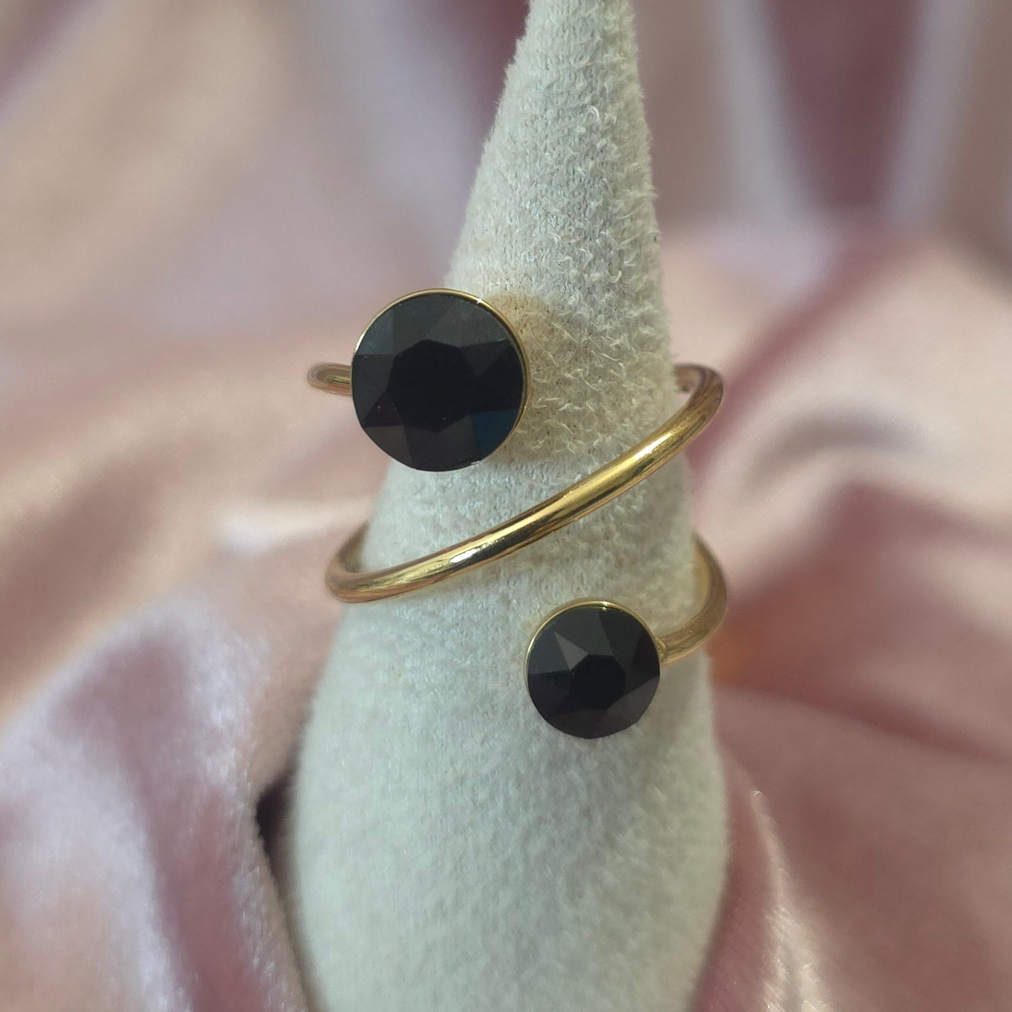 Bague cristal swarovski Noir