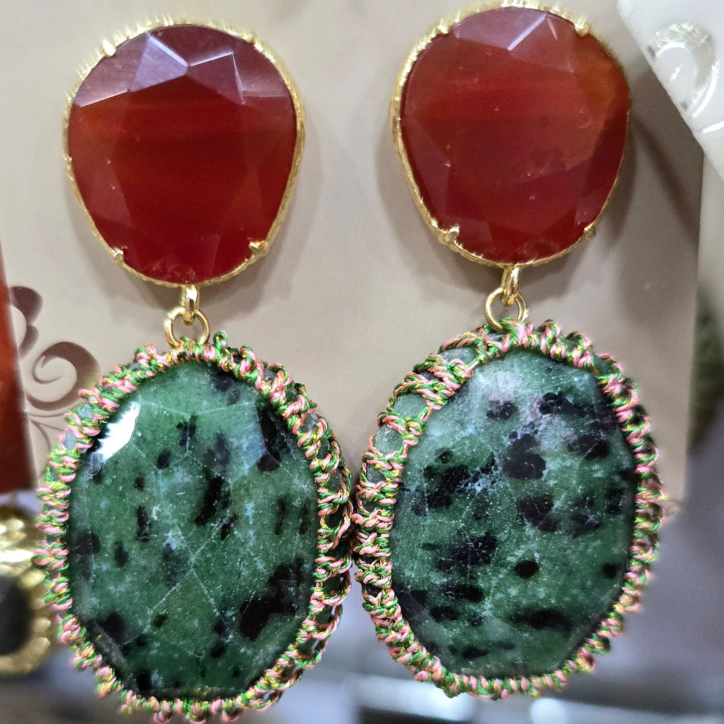 Boucle d'oreilles HABAHA Pierres naturelles part 2