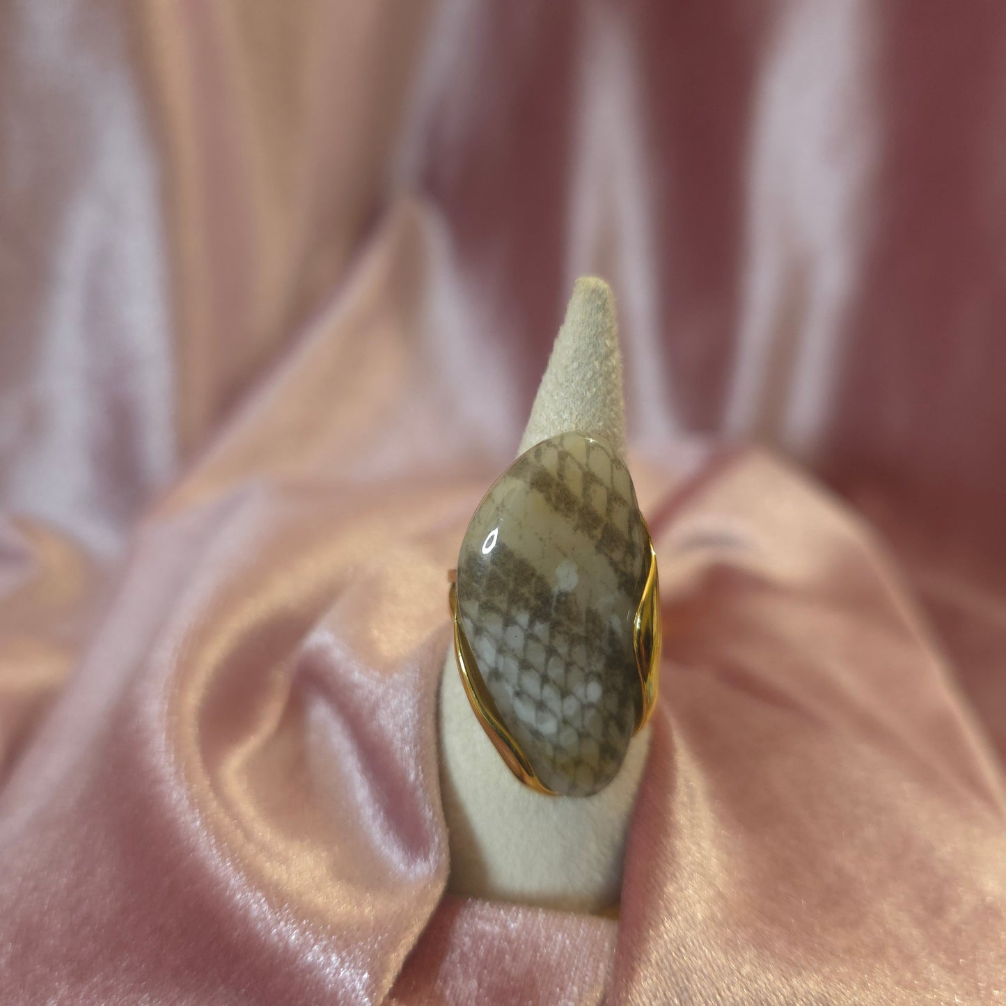 Bague peau de serpent