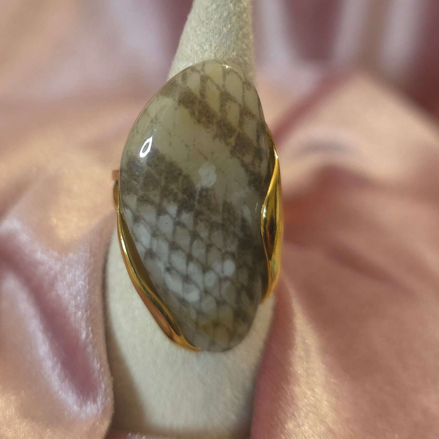 Bague peau de serpent
