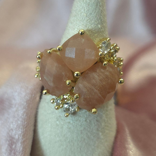 Bague triflo pierre de soleil
