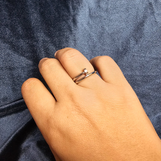 Bague clouhé (Argenté)