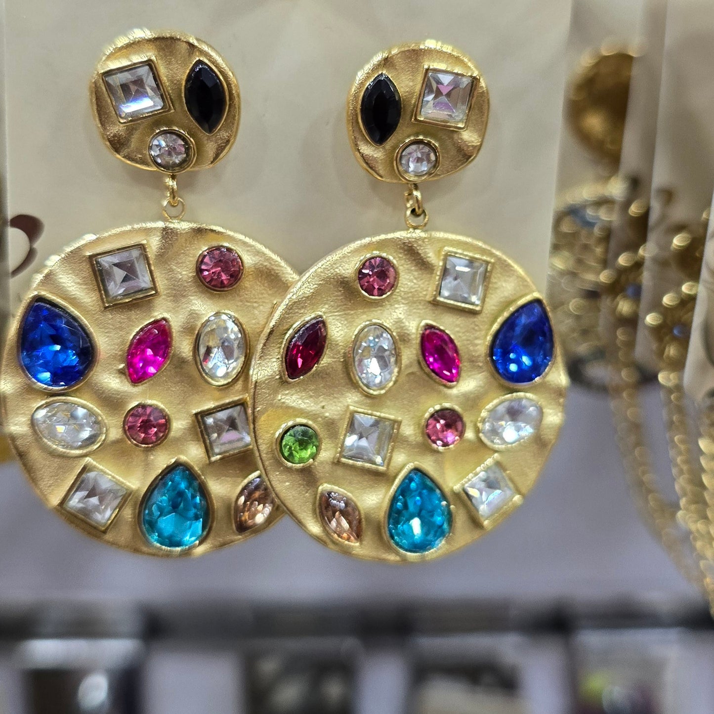 BOUCLES D'OREILLES HABAHA PARIS ACIER