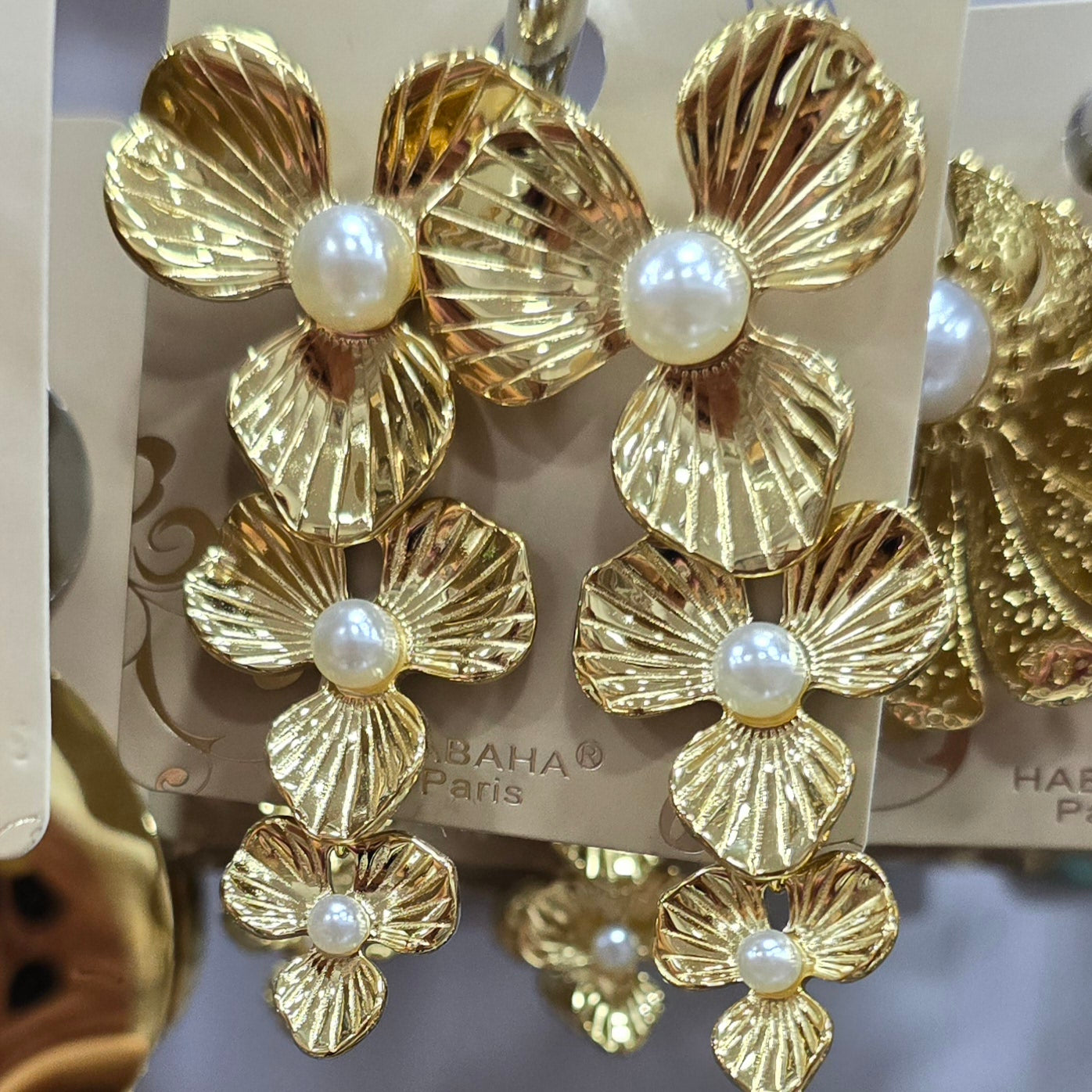 BOUCLES D'OREILLES HABAHA PARIS ACIER