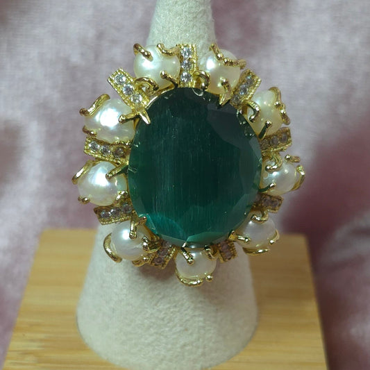 Bague versaille emeraude