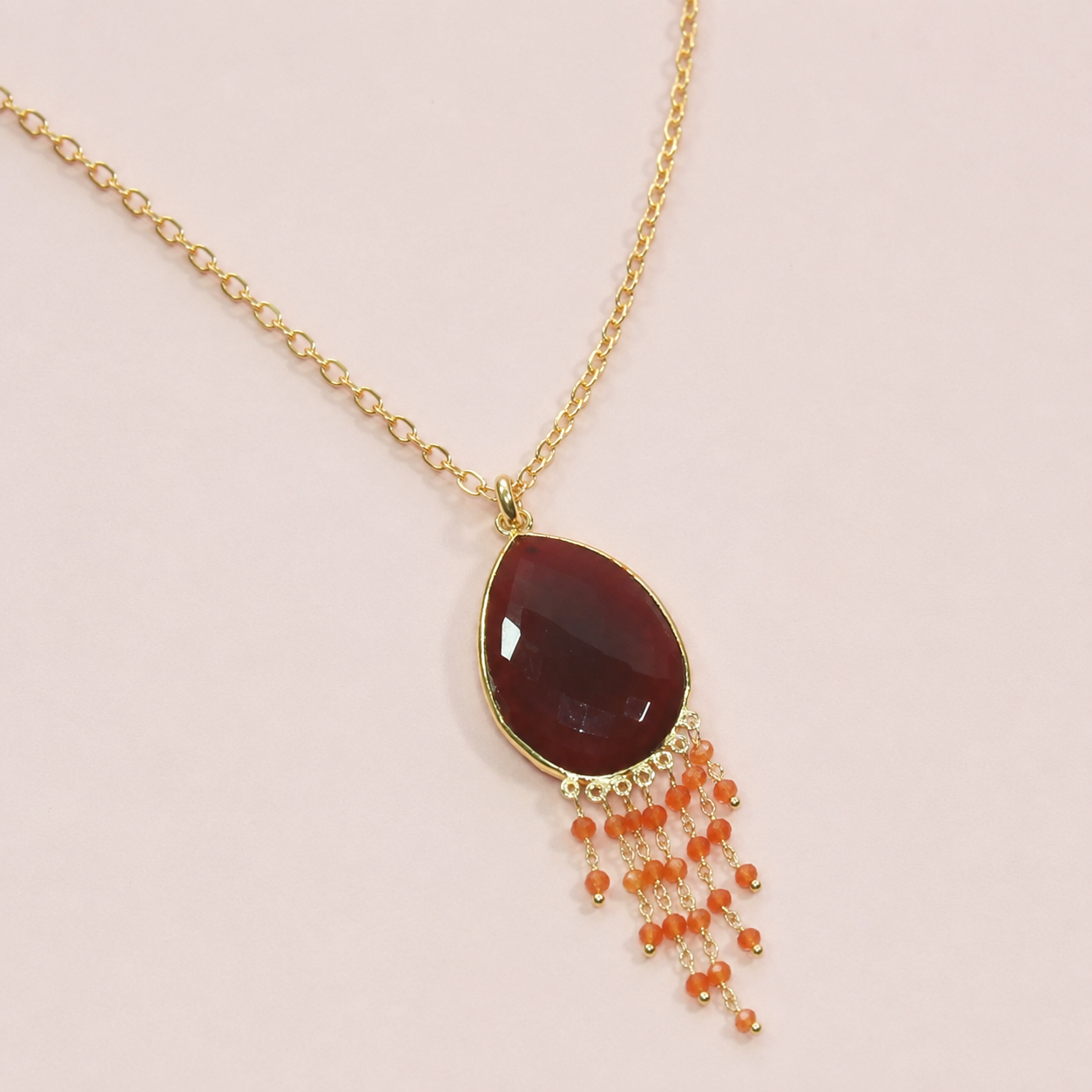Collier liyana cornaline