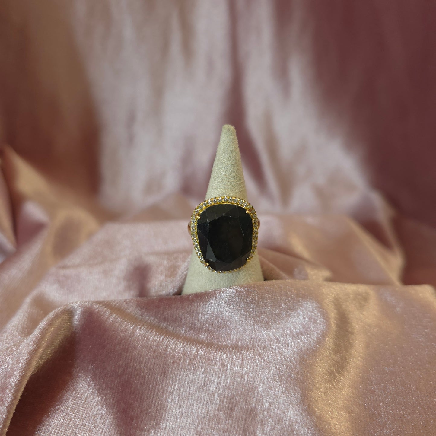 Bague Habaha strass Onyx