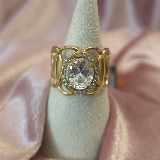 Bague strass