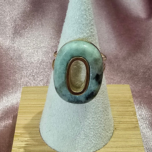 Bague donut turquoise africaine