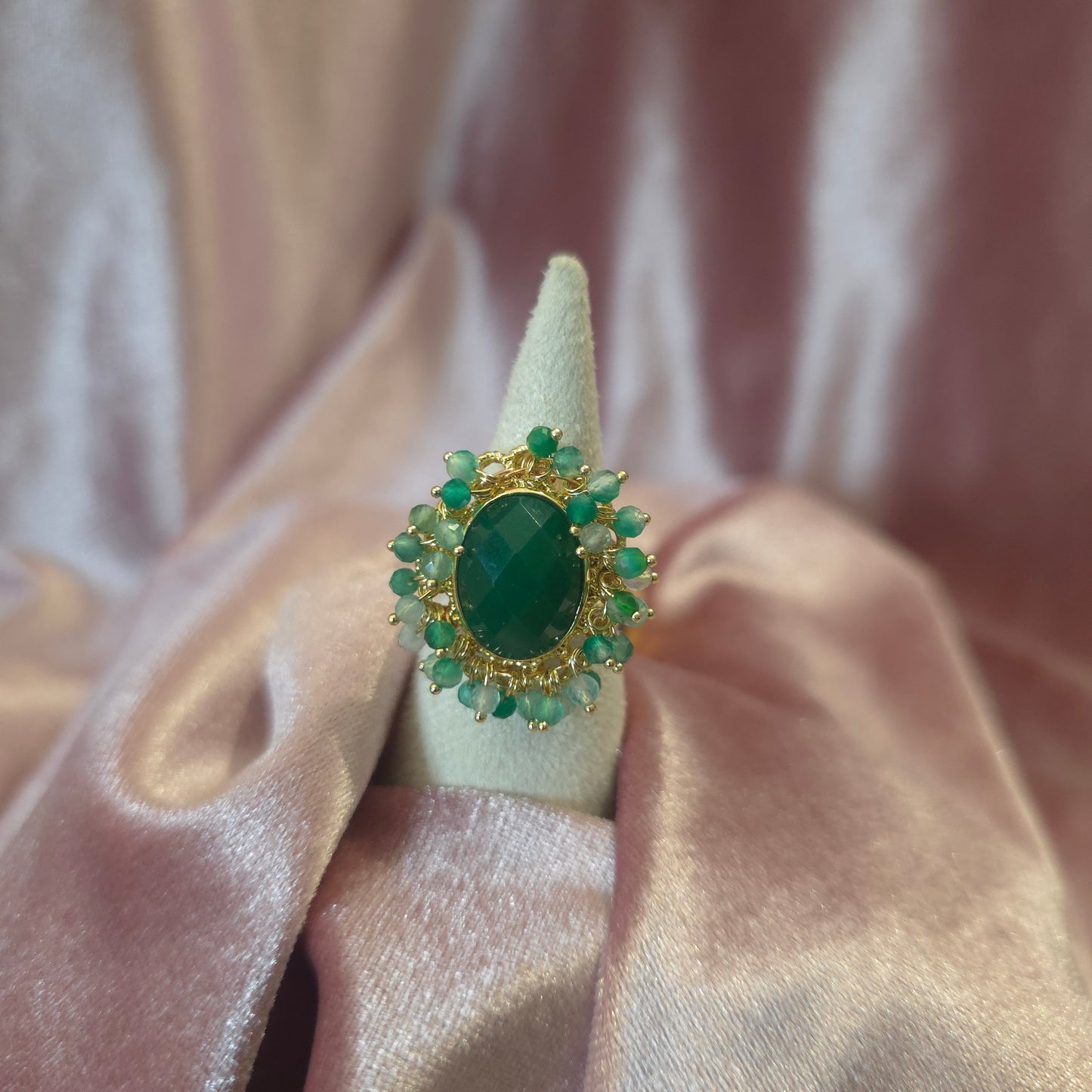 Bague Nima jade vert