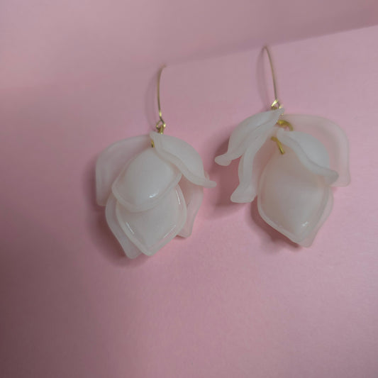 Boucles d'oreilles pétales de rose