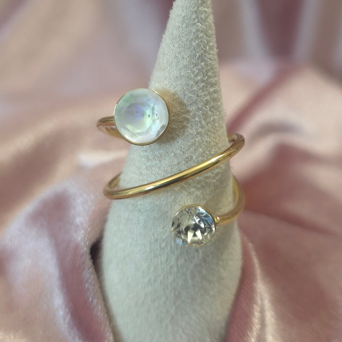 Bague cristal swarovski Blanc