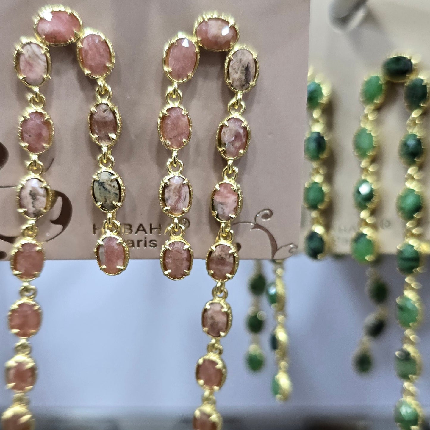 Boucle d'oreilles HABAHA Pierres naturelles part 2