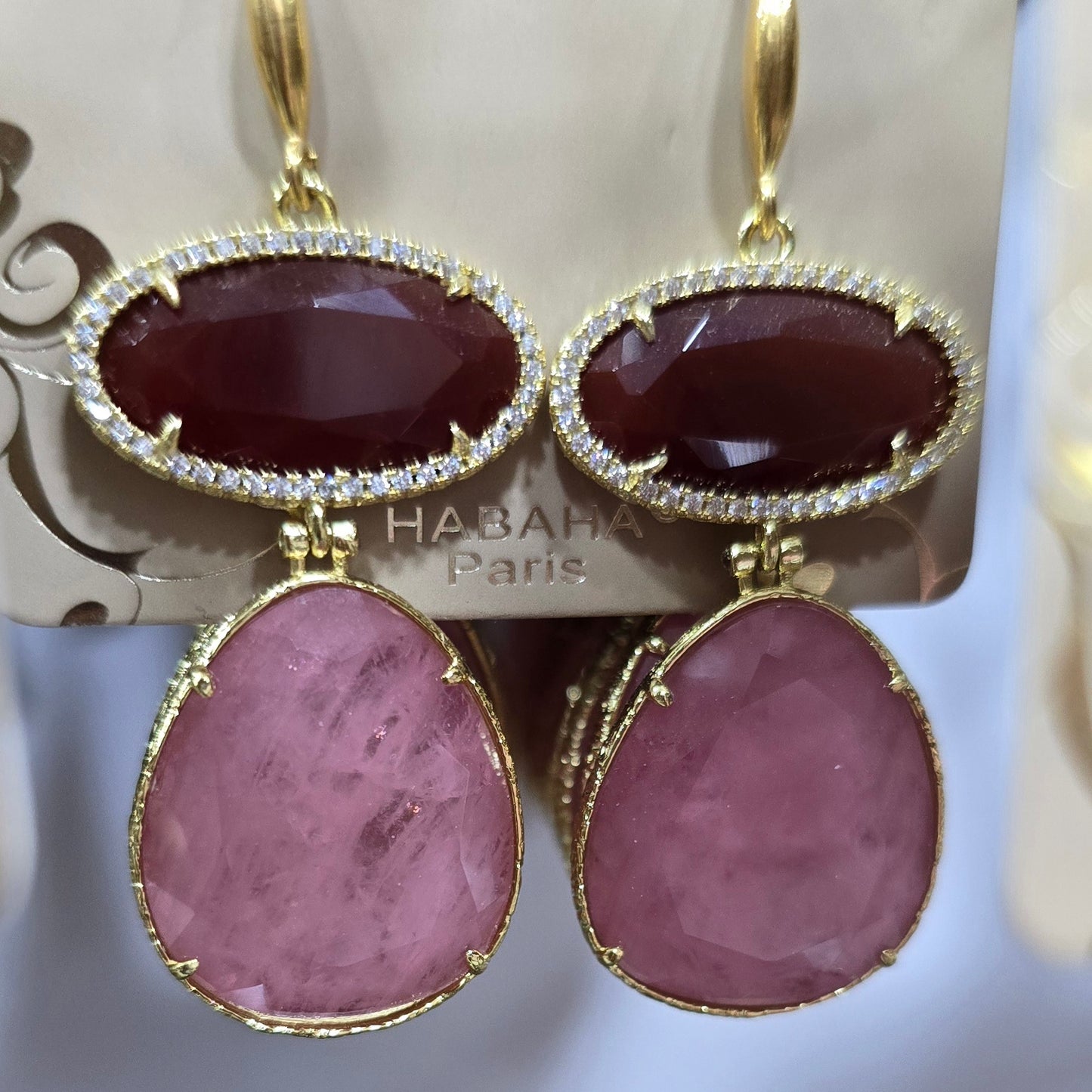 Boucle d'oreilles HABAHA Pierres naturelles part 2