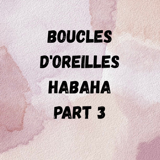 Boucles Oreilles HABAHA Pierres naturelles Part 3