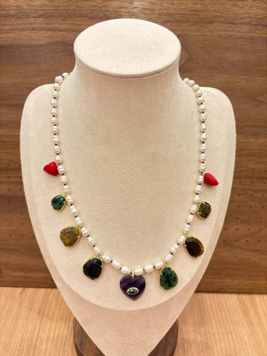 Collier HABAHA en Pierres Naturelles
