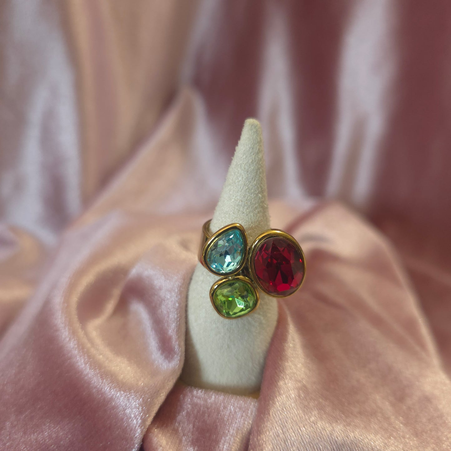 Bague 3 cristal multi 3